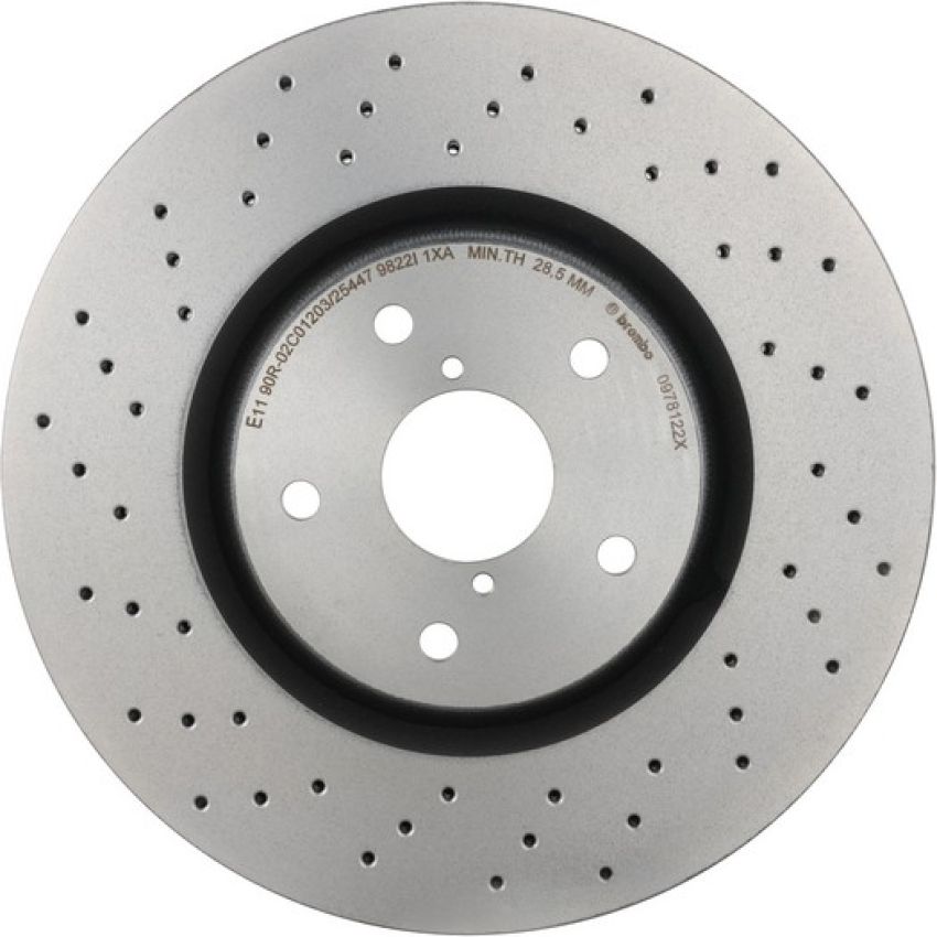 Brembo 09.7812.2X Premium UV Coated Xtra Cross Drilled Brake Rotor