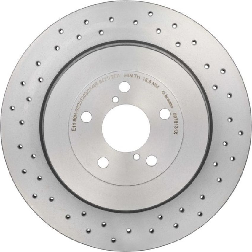 Brembo 09.7813.1X Premium UV Coated Xtra Cross Drilled Brake Rotor