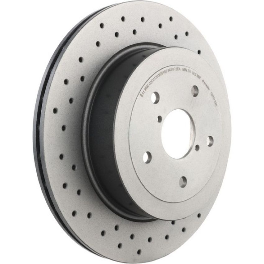 Brembo 09.7813.2X Premium UV Coated Xtra Cross Drilled Brake Rotor