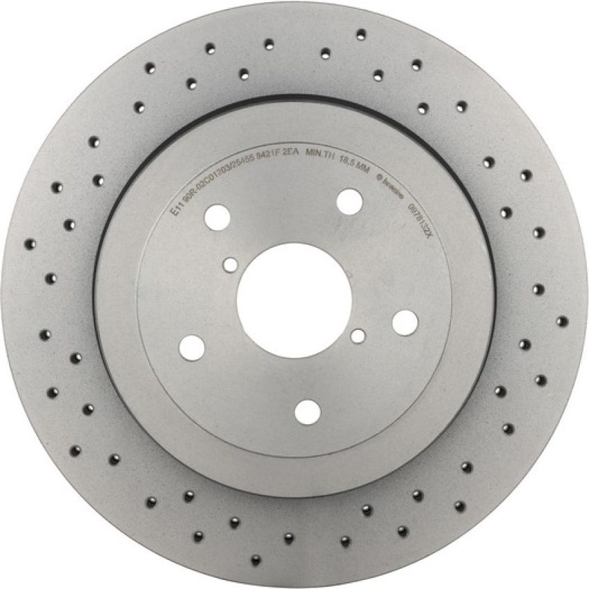 Brembo 09.7813.2X Premium UV Coated Xtra Cross Drilled Brake Rotor