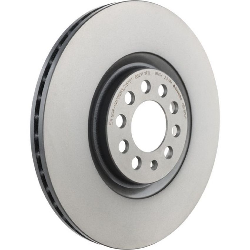 Brembo KT00A03 Brembo ceramic brake pad and UV coated vented  brake disc kit