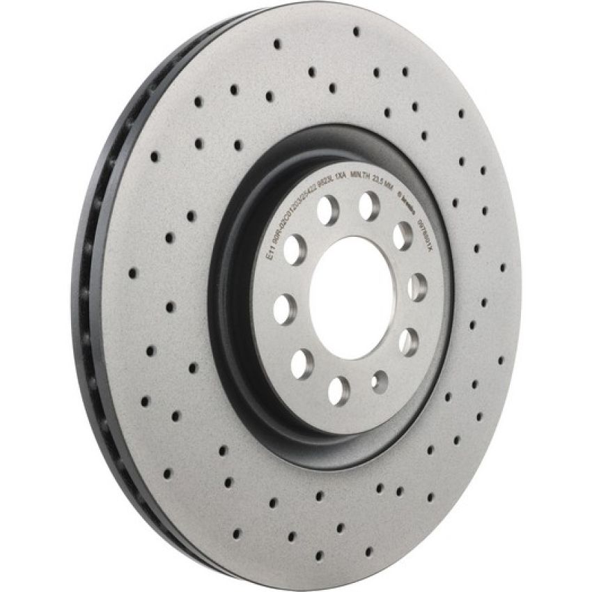 Brembo 09.7880.1X Premium UV Coated Xtra Cross Drilled Brake Rotor
