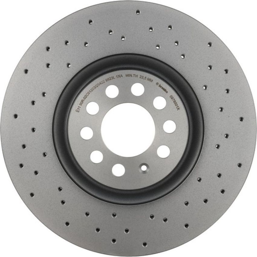 Brembo 09.7880.1X Premium UV Coated Xtra Cross Drilled Brake Rotor