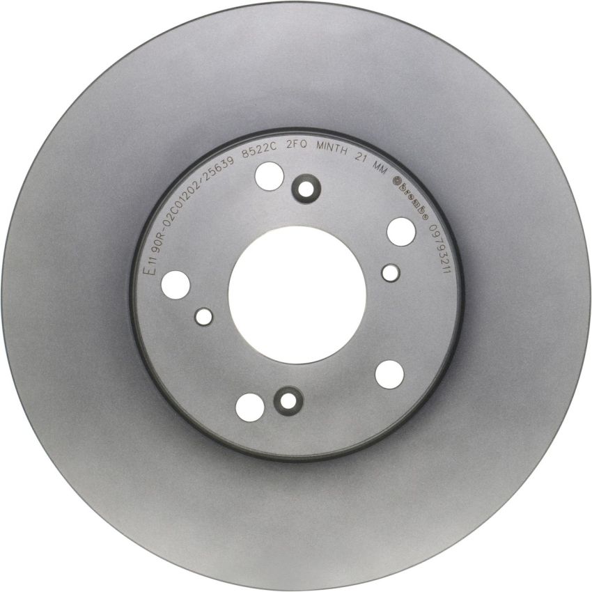 Brembo KT00739 Brembo ceramic brake pad and UV coated vented  brake disc kit