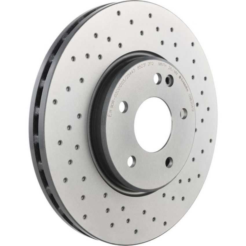 Brembo 09.8304.1X Premium UV Coated Xtra Cross Drilled Brake Rotor