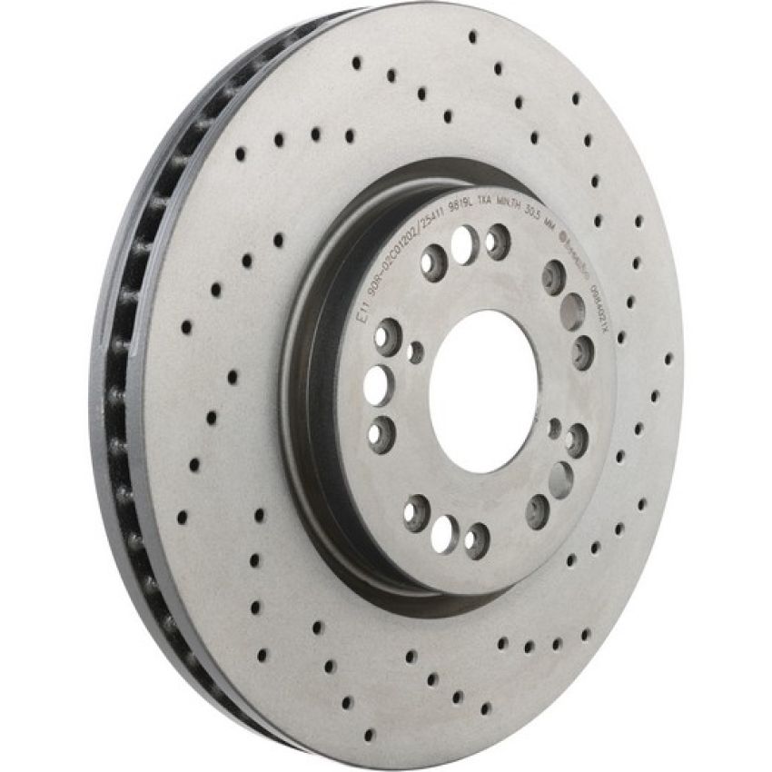 Brembo 09.8402.1X Premium UV Coated Xtra Cross Drilled Brake Rotor