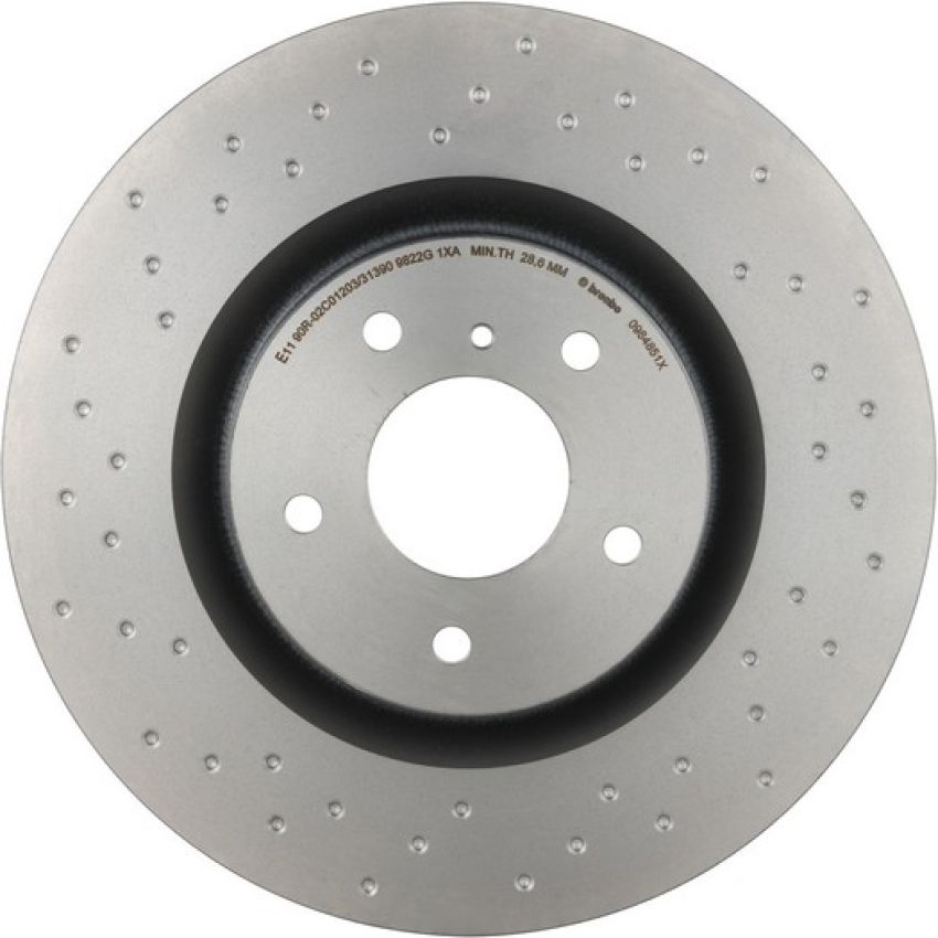 Brembo 09.8485.1X Premium UV Coated Xtra Cross Drilled Brake Rotor
