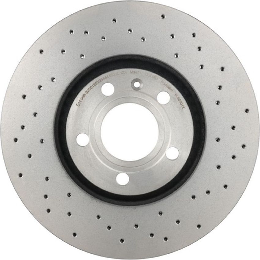 Brembo 09.8690.1X Premium UV Coated Xtra Cross Drilled Brake Rotor