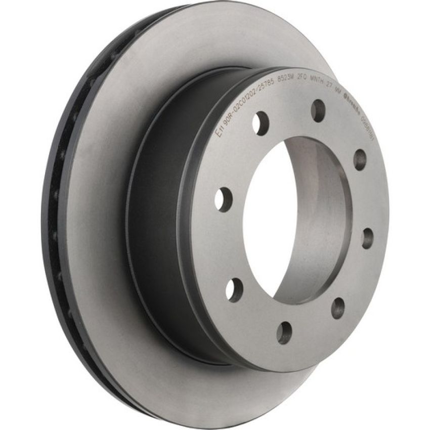 Brembo KT00435 Brembo ceramic brake pad and UV coated vented  brake disc kit