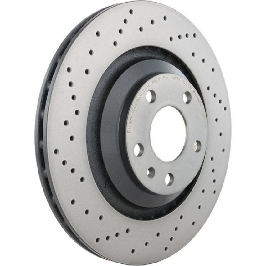 Brembo 09.8842.2X Premium UV Coated Xtra Cross Drilled Brake Rotor