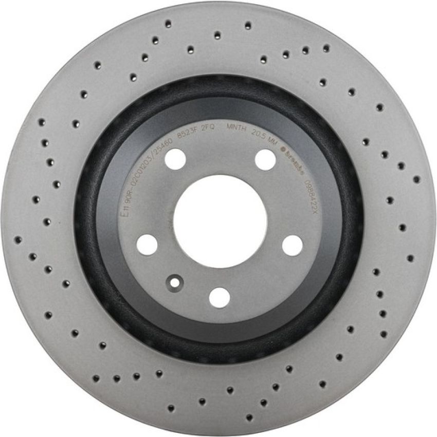 Brembo 09.8842.2X Premium UV Coated Xtra Cross Drilled Brake Rotor