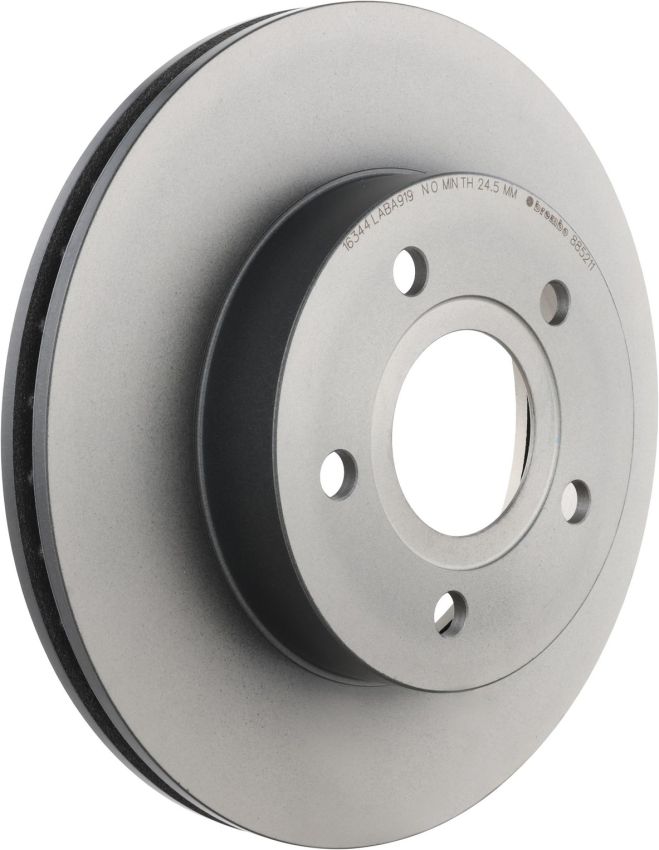 Brembo KT00853 Brembo ceramic brake pad and UV coated vented  brake disc kit