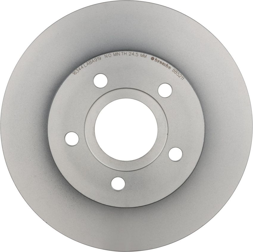 Brembo KT00853 Brembo ceramic brake pad and UV coated vented  brake disc kit