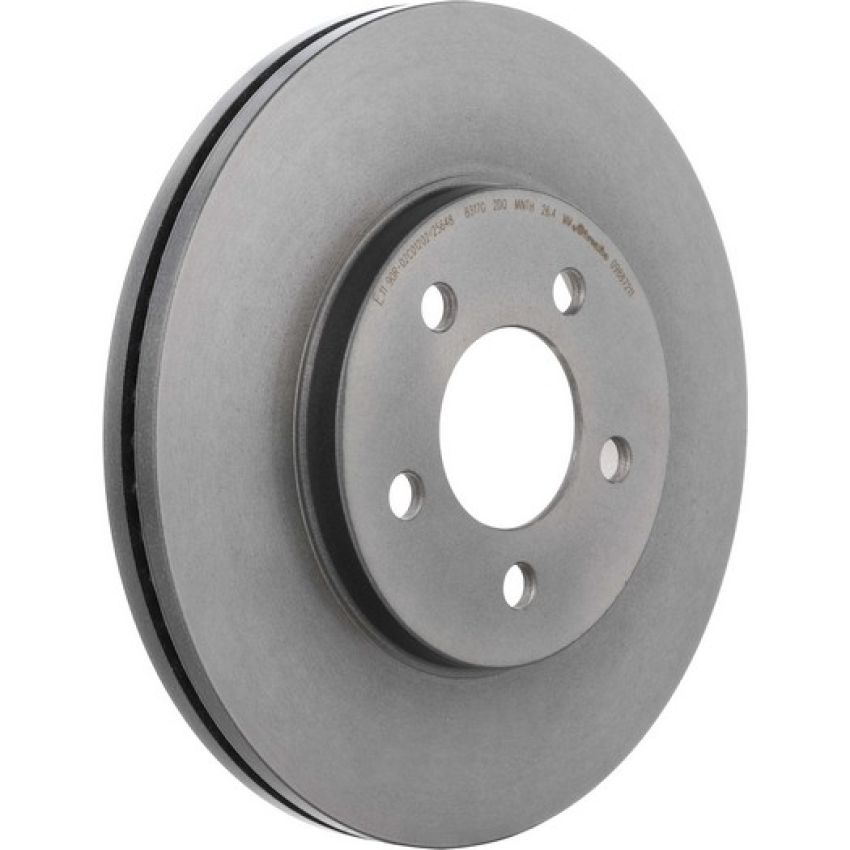 Brembo KT00636 Brembo ceramic brake pad and UV coated vented  brake disc kit