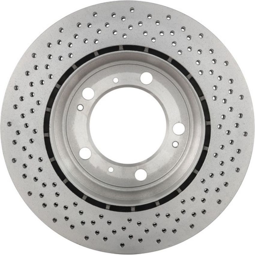 Brembo KT00741 Brembo ceramic brake pad and UV coated vented drilled brake disc kit