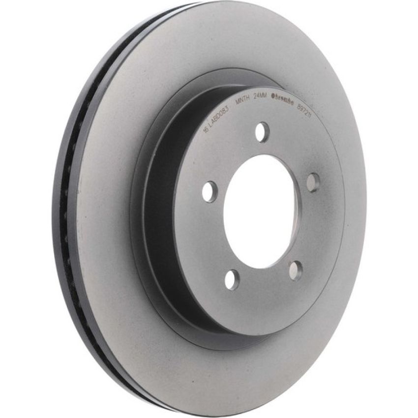 Brembo KT00858 Brembo ceramic brake pad and UV coated vented  brake disc kit