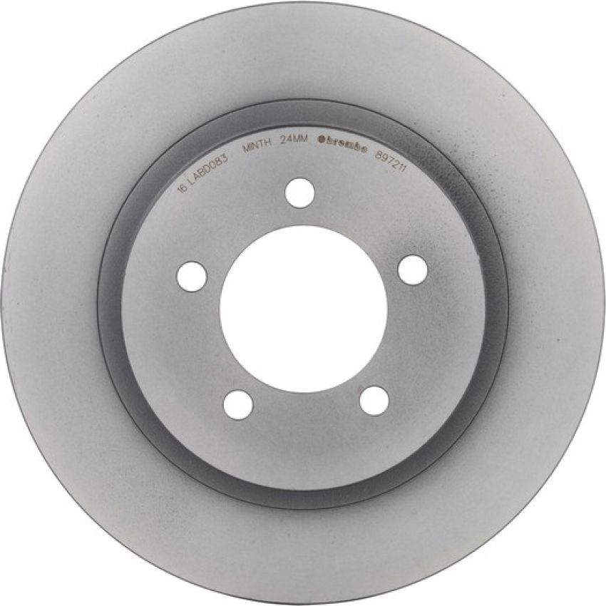 Brembo KT00858 Brembo ceramic brake pad and UV coated vented  brake disc kit