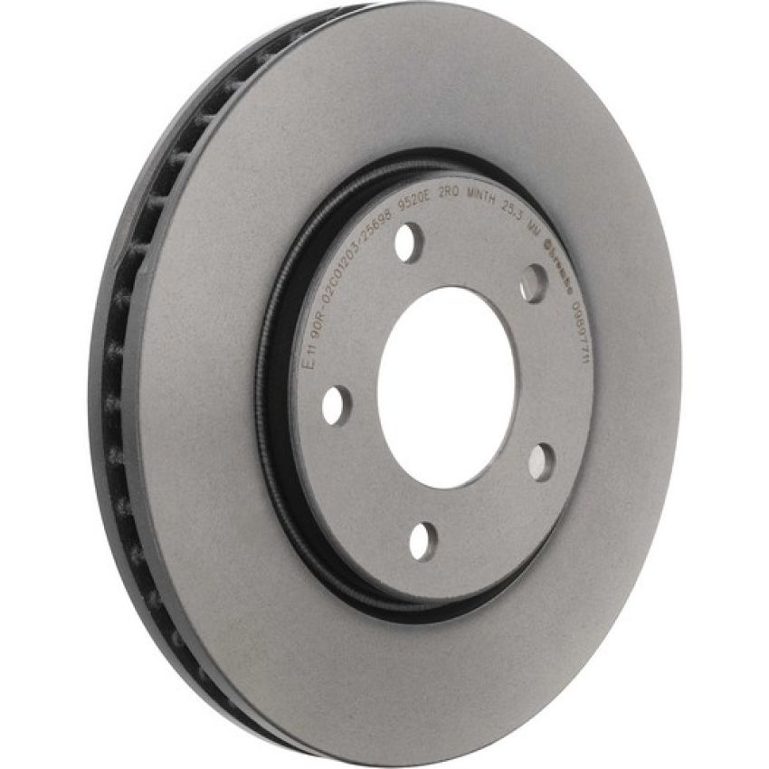 Brembo KT00868 Brembo ceramic brake pad and UV coated vented  brake disc kit