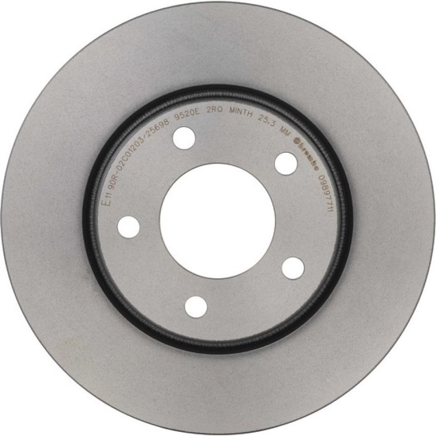 Brembo KT00868 Brembo ceramic brake pad and UV coated vented  brake disc kit