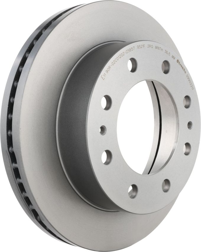 Brembo KT00771 Brembo ceramic brake pad and UV coated vented  brake disc kit