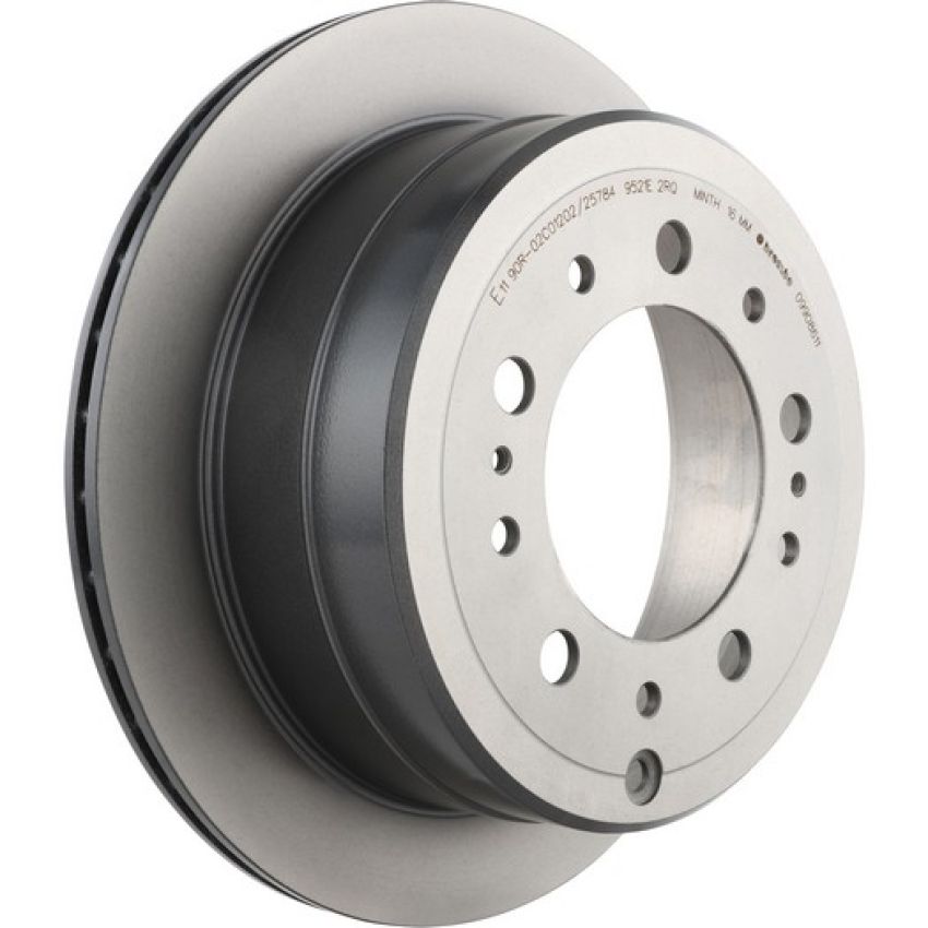 Brembo KT00496 Brembo ceramic brake pad and UV coated vented  brake disc kit