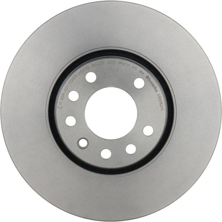 Brembo KT00797 Brembo ceramic brake pad and UV coated vented  brake disc kit