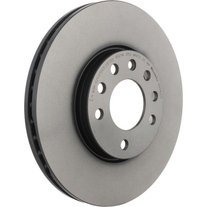 Brembo KT00811 Brembo ceramic brake pad and UV coated vented  brake disc kit