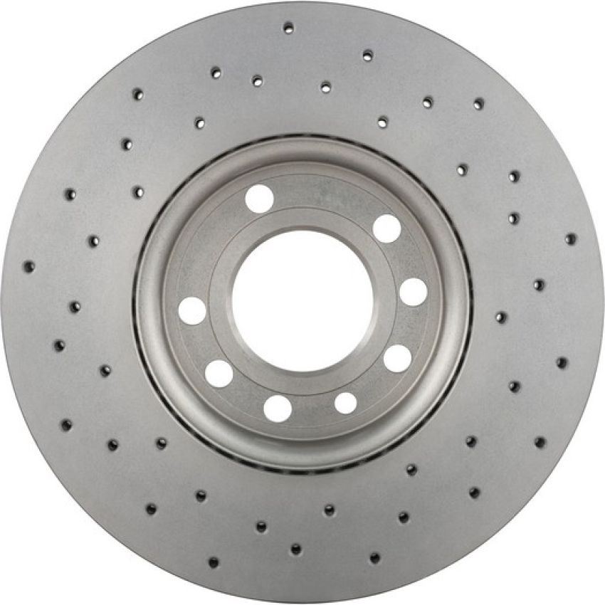 Brembo KTX0117 Brembo ceramic brake pad and Xtra vented drilled brake disc kit