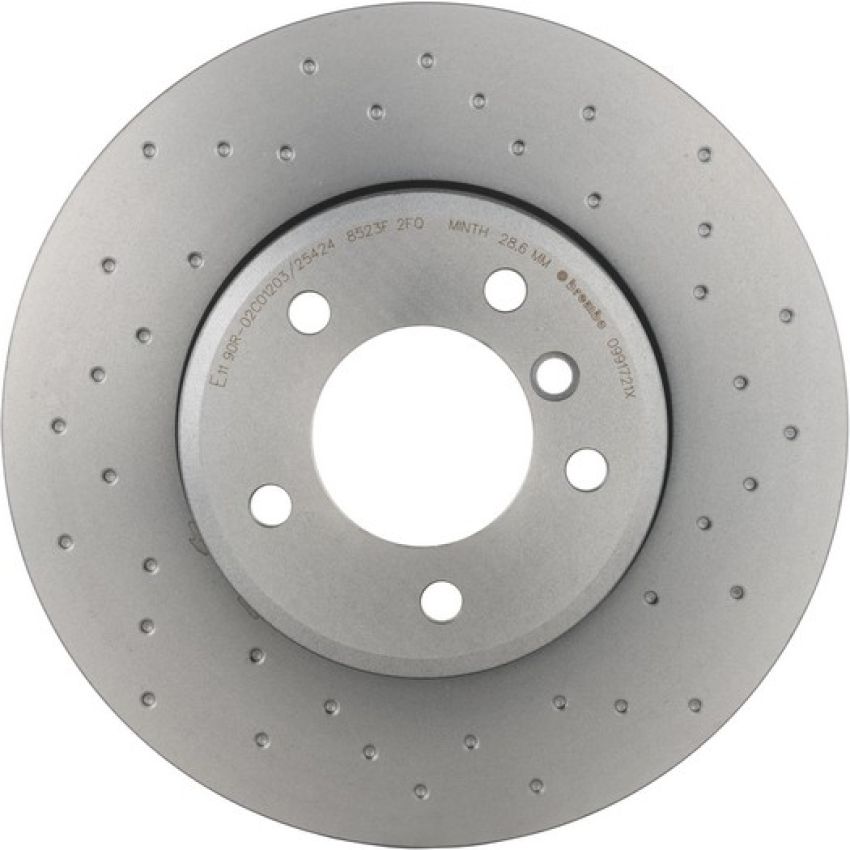 Brembo 09.9172.1X Premium UV Coated Xtra Cross Drilled Brake Rotor
