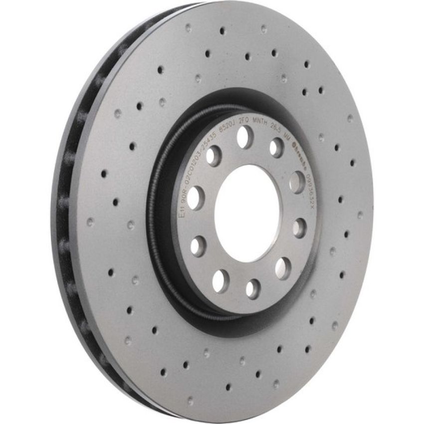 Brembo 09.9363.2X Premium UV Coated Xtra Cross Drilled Brake Rotor
