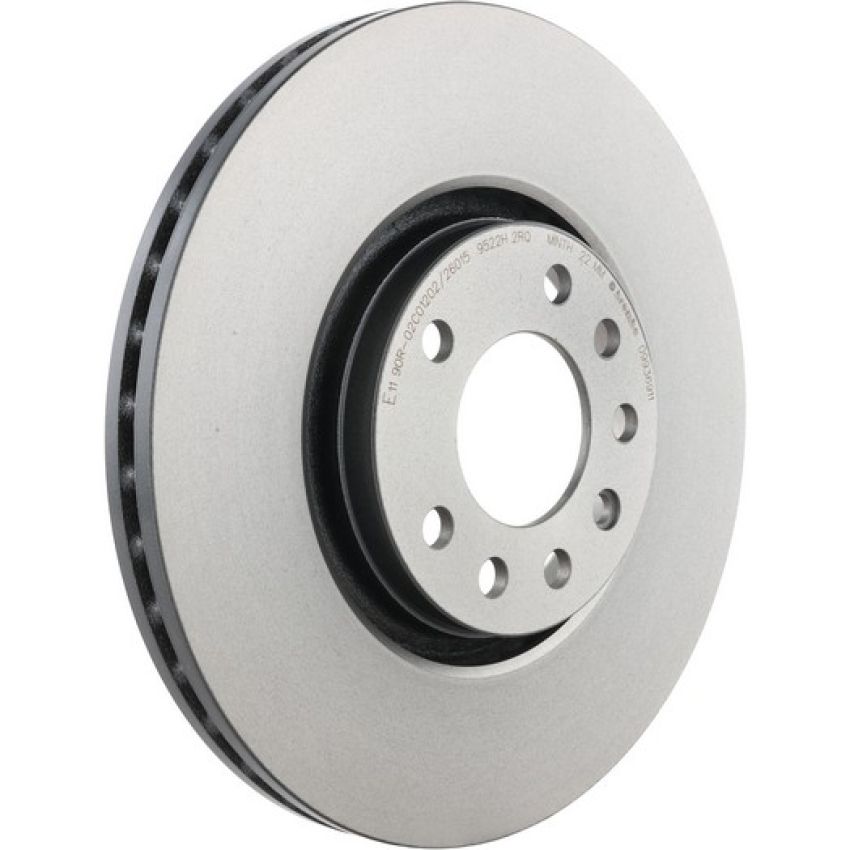 Brembo KT00812 Brembo ceramic brake pad and UV coated vented  brake disc kit