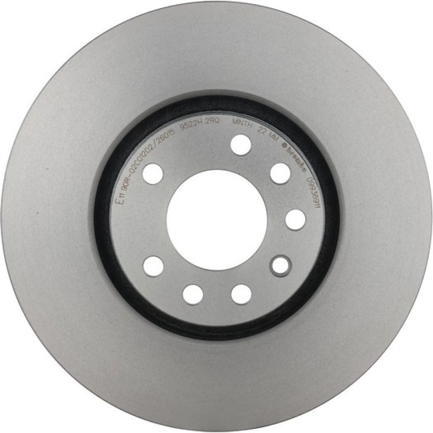 Brembo KT00812 Brembo ceramic brake pad and UV coated vented  brake disc kit