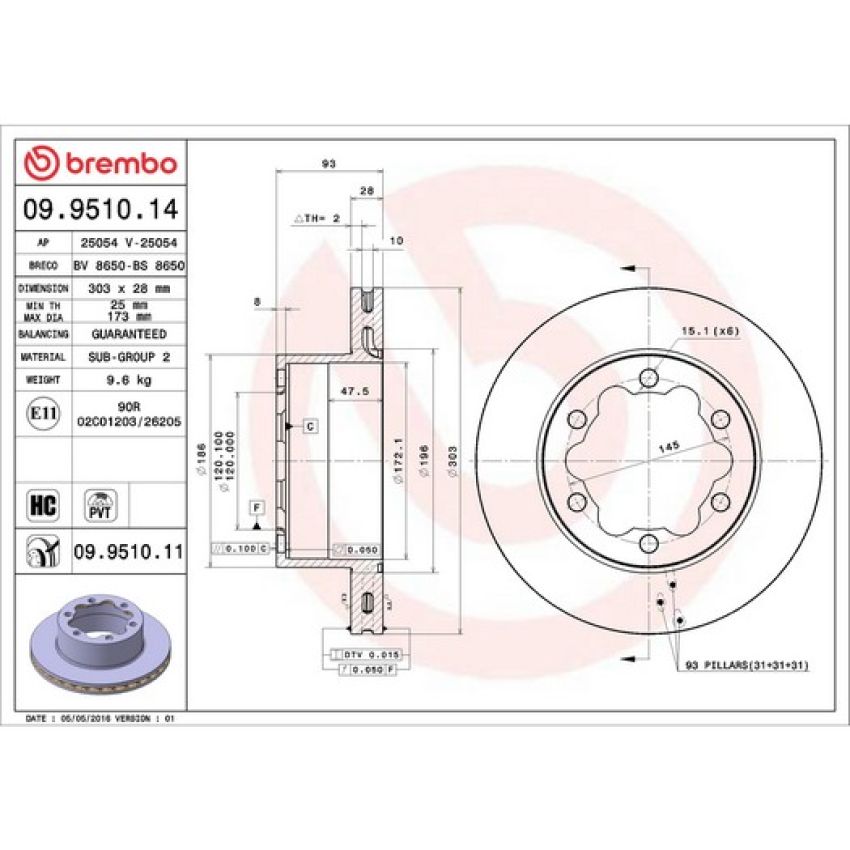 Brembo KT00B37 Brembo ceramic brake pad and standard PVT  brake disc kit
