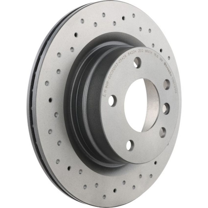 Brembo 09.9793.1X Premium UV Coated Xtra Cross Drilled Brake Rotor