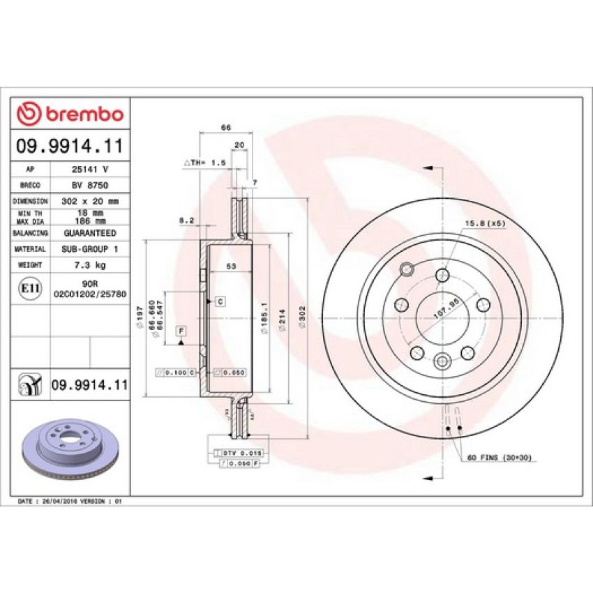 Brembo KT00559 Brembo ceramic brake pad and UV coated vented  brake disc kit