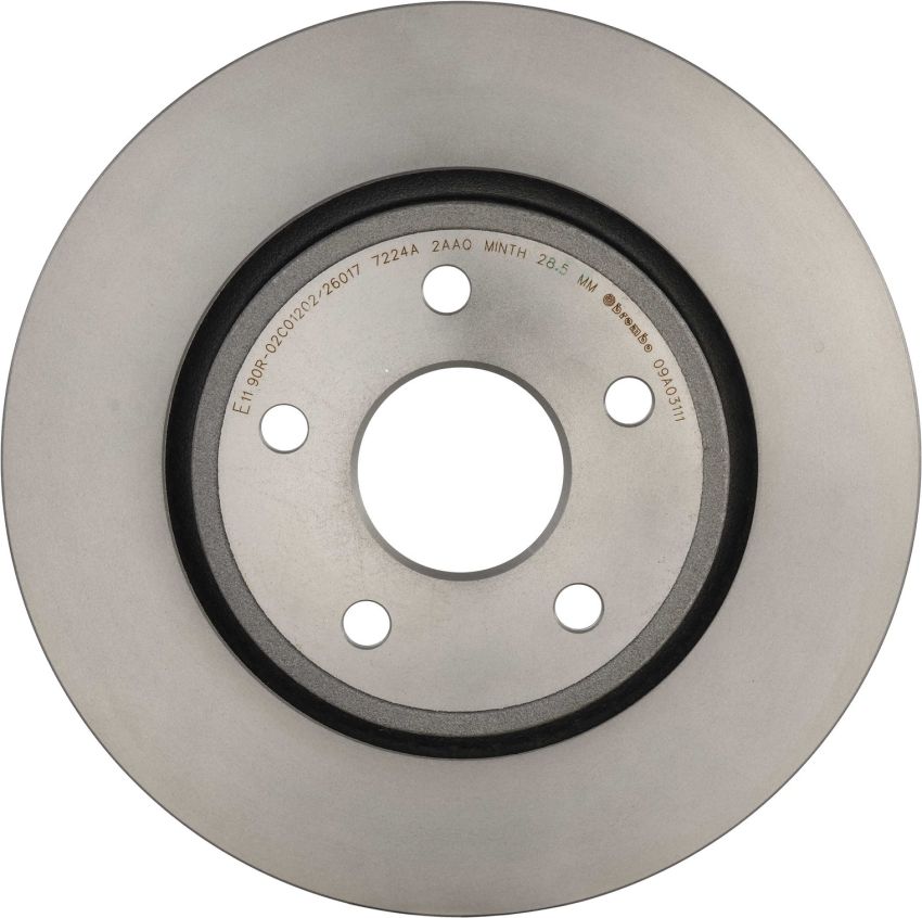 Brembo KT00960 Brembo ceramic brake pad and UV coated vented  brake disc kit