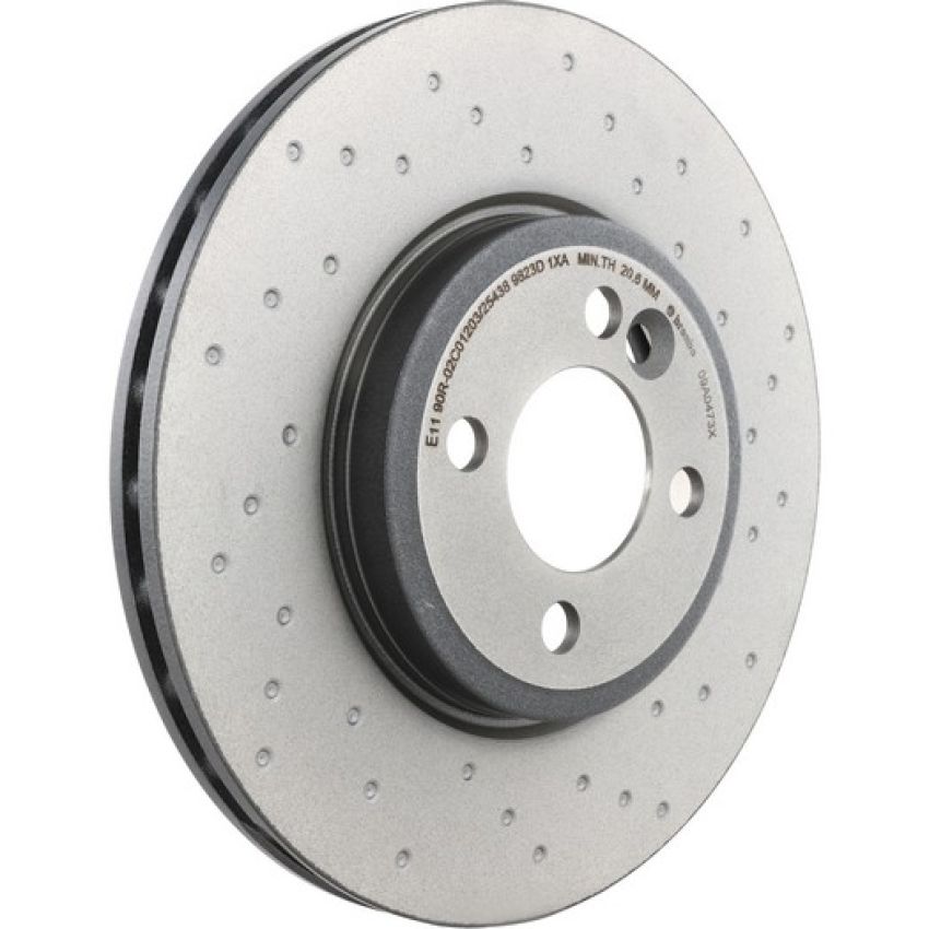 Brembo 09.A047.3X Premium UV Coated Xtra Cross Drilled Brake Rotor