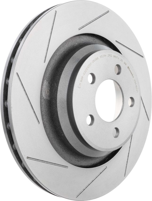 Brembo KT00846 Brembo ceramic brake pad and UV coated PVT slotted brake disc kit