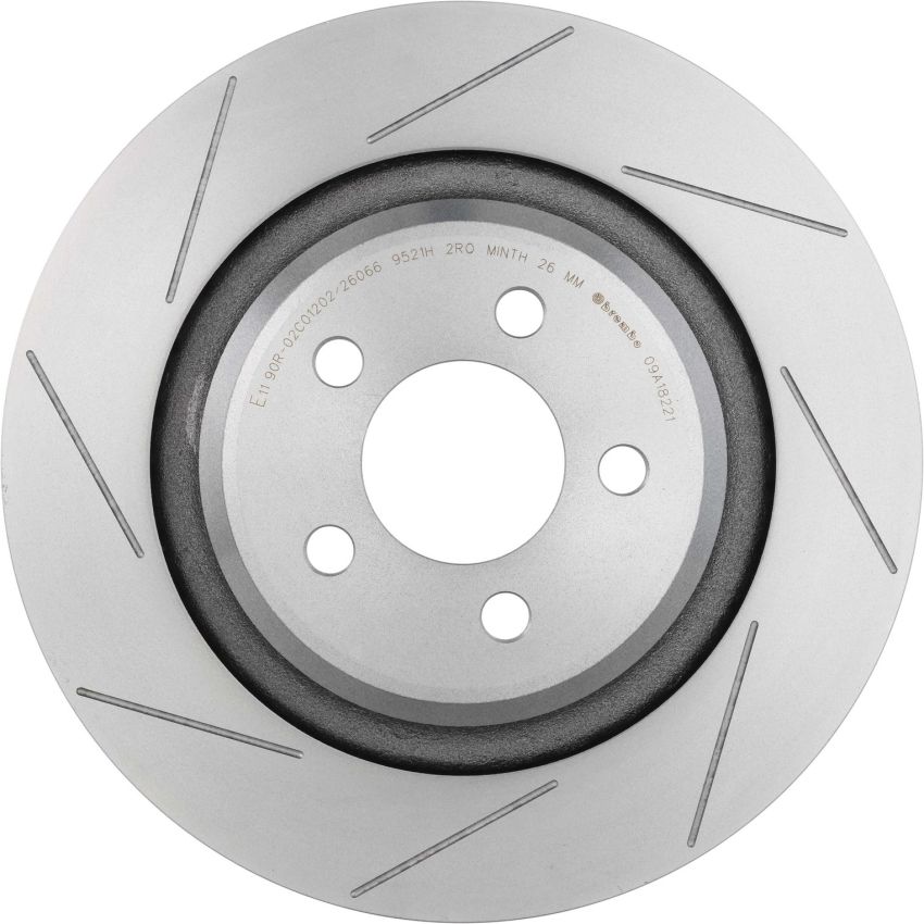 Brembo KT00846 Brembo ceramic brake pad and UV coated PVT slotted brake disc kit