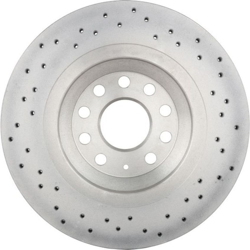Brembo KTX0136 Brembo ceramic brake pad and Xtra vented drilled brake disc kit