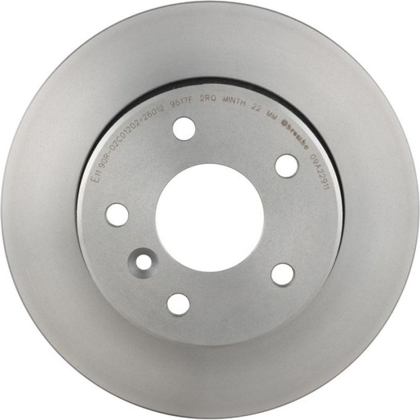 Brembo KT00490 Brembo ceramic brake pad and UV coated vented  brake disc kit