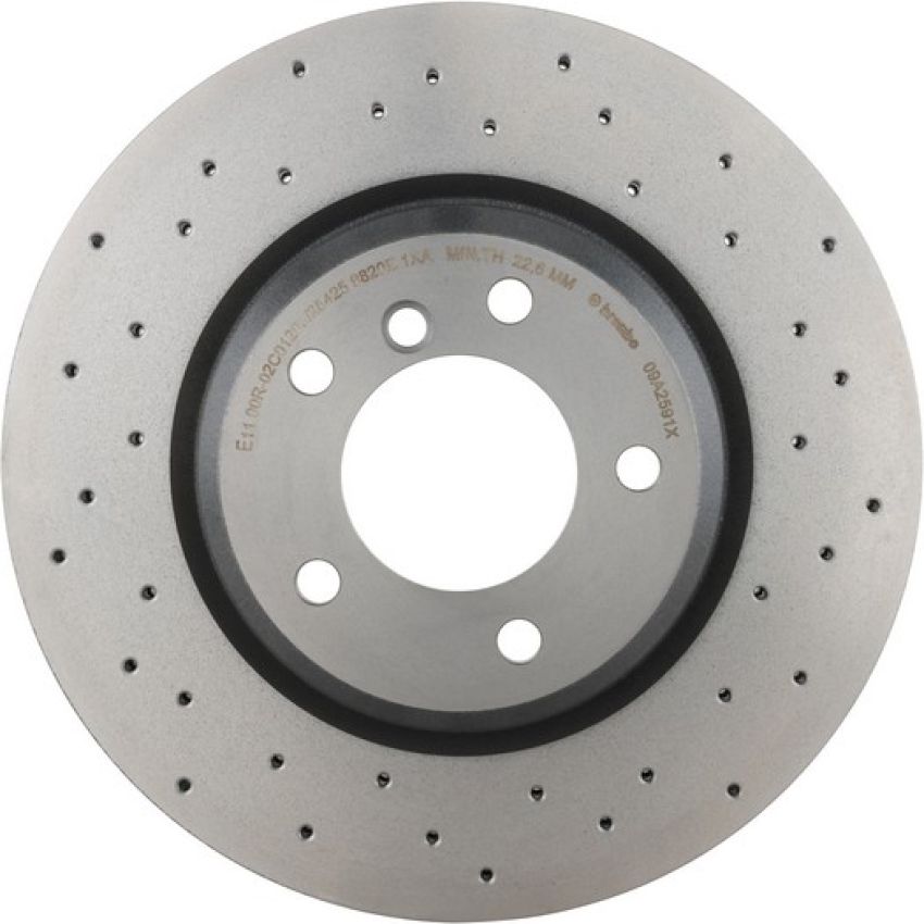 Brembo 09.A259.1X Premium UV Coated Xtra Cross Drilled Brake Rotor