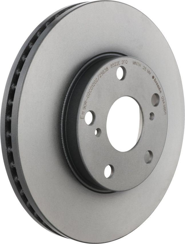 Brembo KT00456 Brembo ceramic brake pad and UV coated vented  brake disc kit