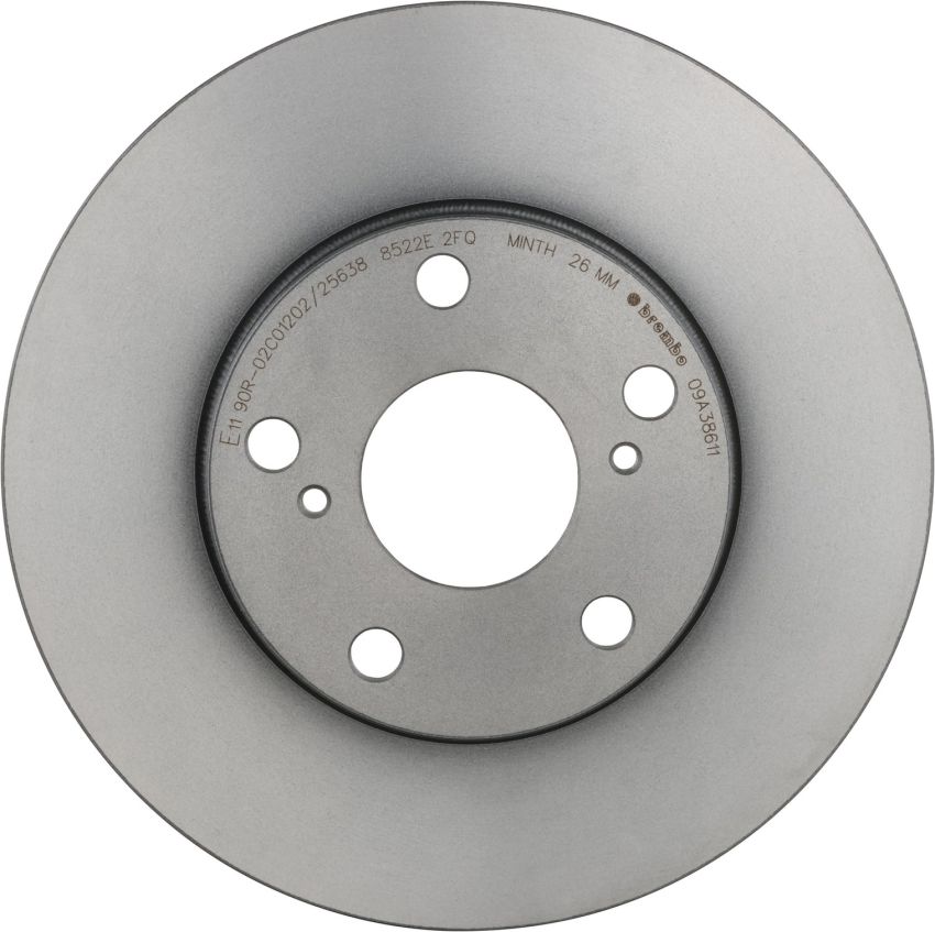 Brembo KT00456 Brembo ceramic brake pad and UV coated vented  brake disc kit
