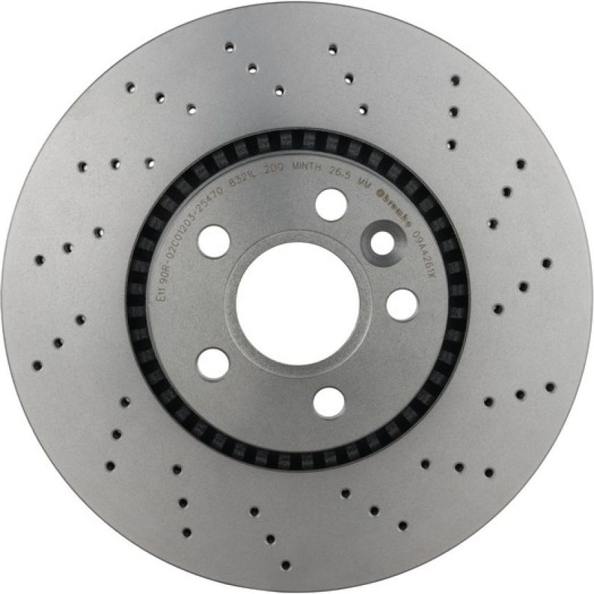 Brembo 09.A426.1X Premium UV Coated Xtra Cross Drilled Brake Rotor