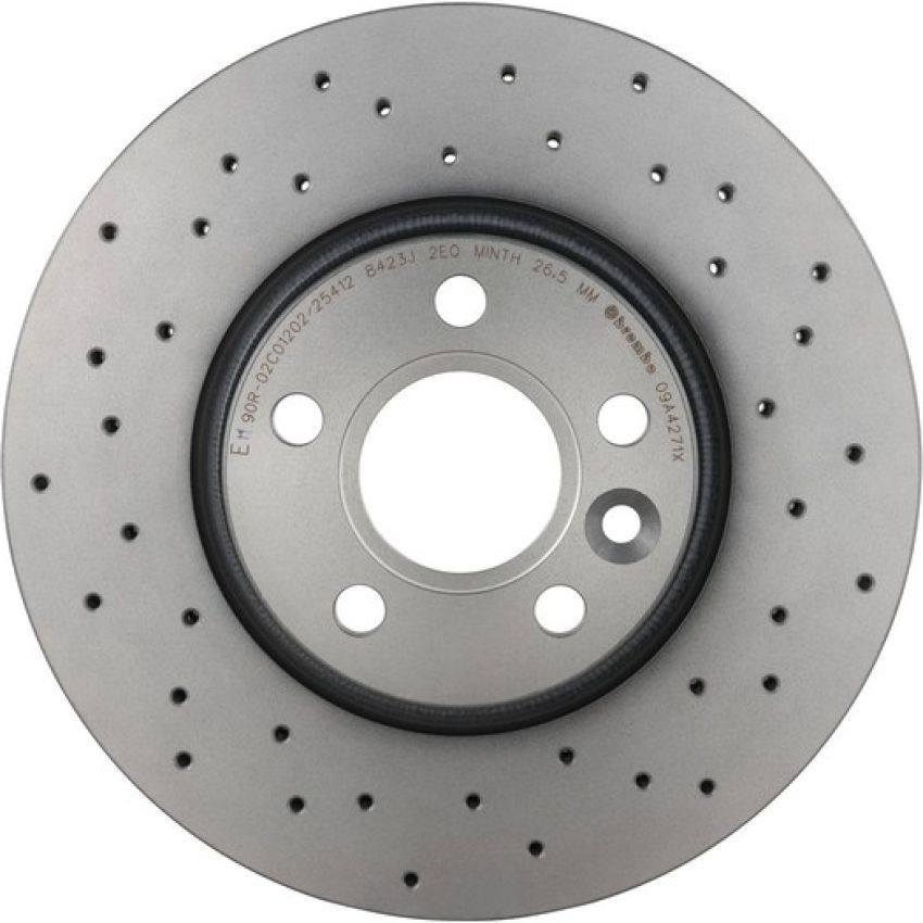 Brembo 09.A427.1X Premium UV Coated Xtra Cross Drilled Brake Rotor
