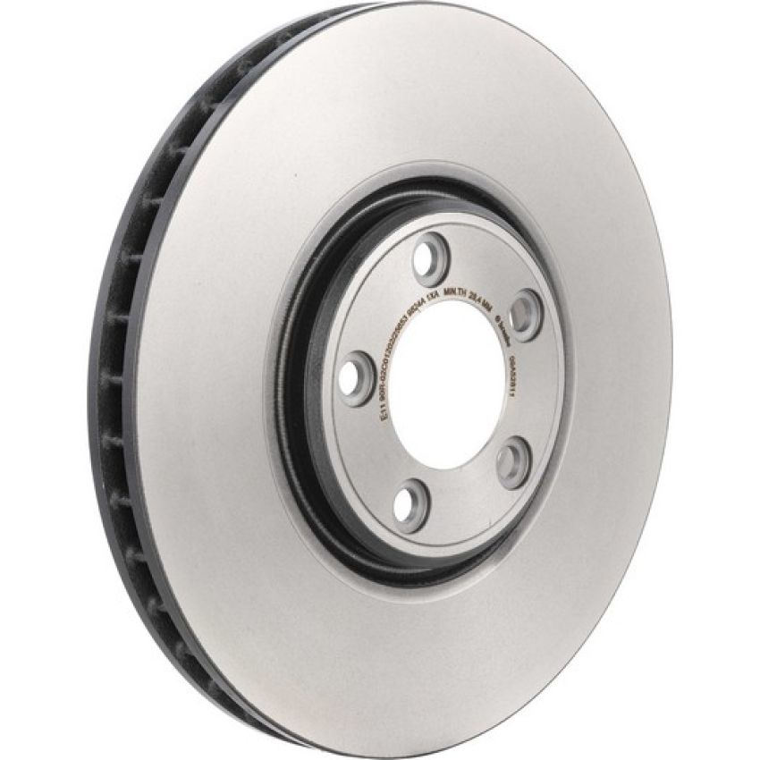 Brembo KT00457 Brembo ceramic brake pad and UV coated vented  brake disc kit