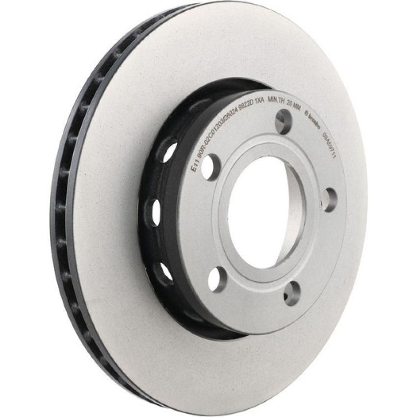 Brembo KT00569 Brembo ceramic brake pad and UV coated vented  brake disc kit
