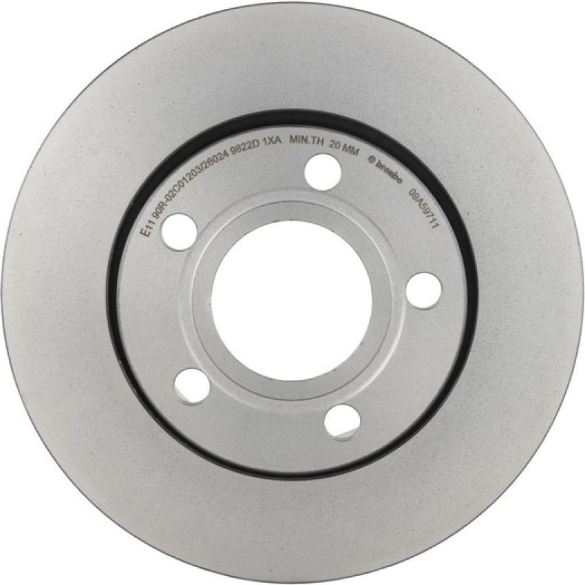 Brembo KT00569 Brembo ceramic brake pad and UV coated vented  brake disc kit