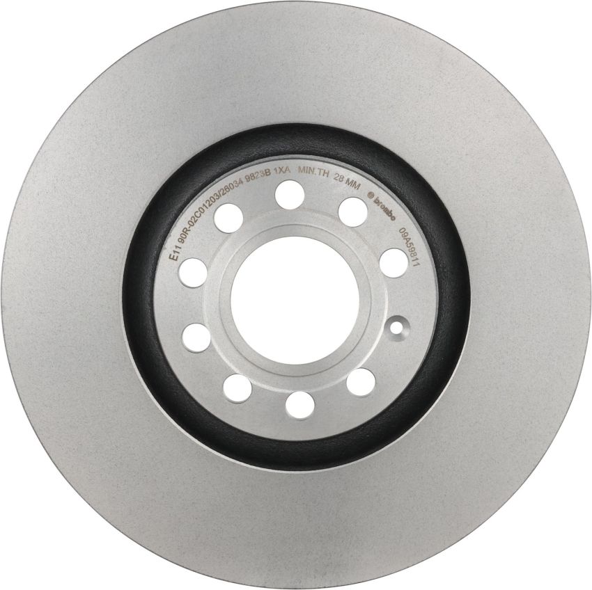 Brembo KT00593 Brembo ceramic brake pad and UV coated vented  brake disc kit